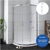 Kartell K-VIT Koncept Quadrant Shower Enclosure 900 x 900mm with Thermostatic Bar Shower - Includes Tray and Waste