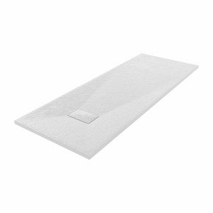 Terra - 1800x700mm Slate Effect Rectangle Shower Tray White