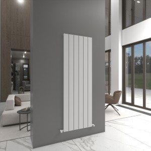 Carisa Angers 1800 x 595mm White Designer Aluminium Radiator