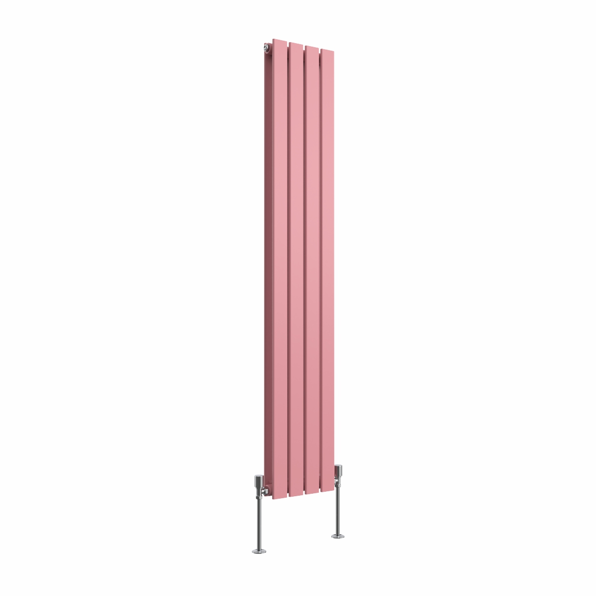 Karlstad 1600 x 274mm Rose Pink Double Vertical Flat Panel Designer Radiator