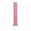 Karlstad 1600 x 274mm Rose Pink Double Vertical Flat Panel Designer Radiator