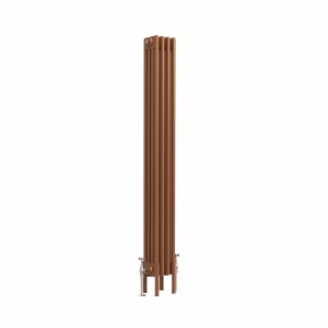 Bern 1500 x 200mm Traditional Metallic Bronze Vertical Four Column Radiator
