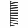 Kemi 1600 x 600mm Black Simple Electric Heated Towel Rail