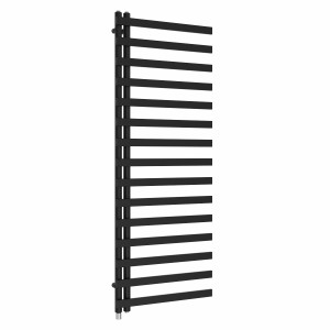 Kemi 1600 x 600mm Black Simple Electric Heated Towel Rail