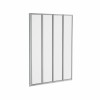 Borrowdale - 1400mm Folding Bath Screen - Chrome