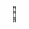 Bergen 1200 x 300mm Straight Anthracite Thermostatic Touch Control Electric Heated Towel Rail