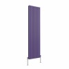 Norden 1800 x 473mm Elegant Purple Double Oval Column Vertical Designer Radiator