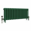 Classic  450 x 1026mm Farrow & Ball Duck Green Triple Column Cast Iron Radiator - 16 Sections
