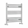 Bergen 600 x 600mm Straight Chrome Heated Towel Rail