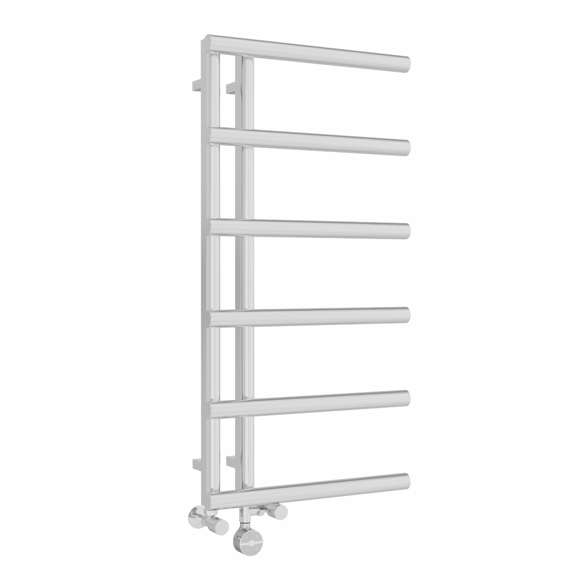 Alesund 988 x 500mm Dual Fuel Chrome Thermostatic Touch Control Electric Heated Towel Rail