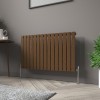 Karlstad 600 x 1022mm Black Copper Single Horizontal Flat Panel Designer Radiator