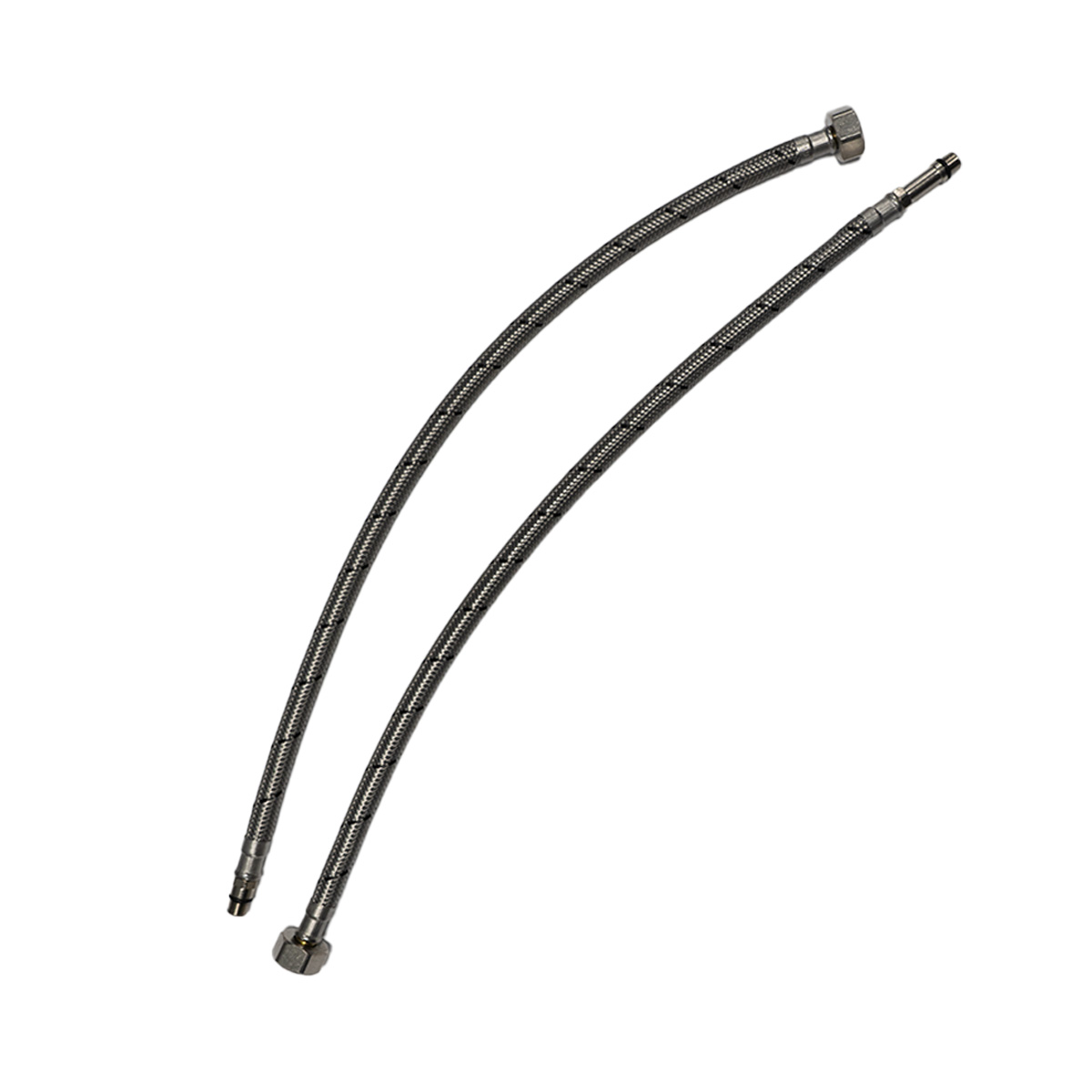 10mm x 1/2" Pair Monobloc Flexible Tap Connectors 500mm - WRAS Approved