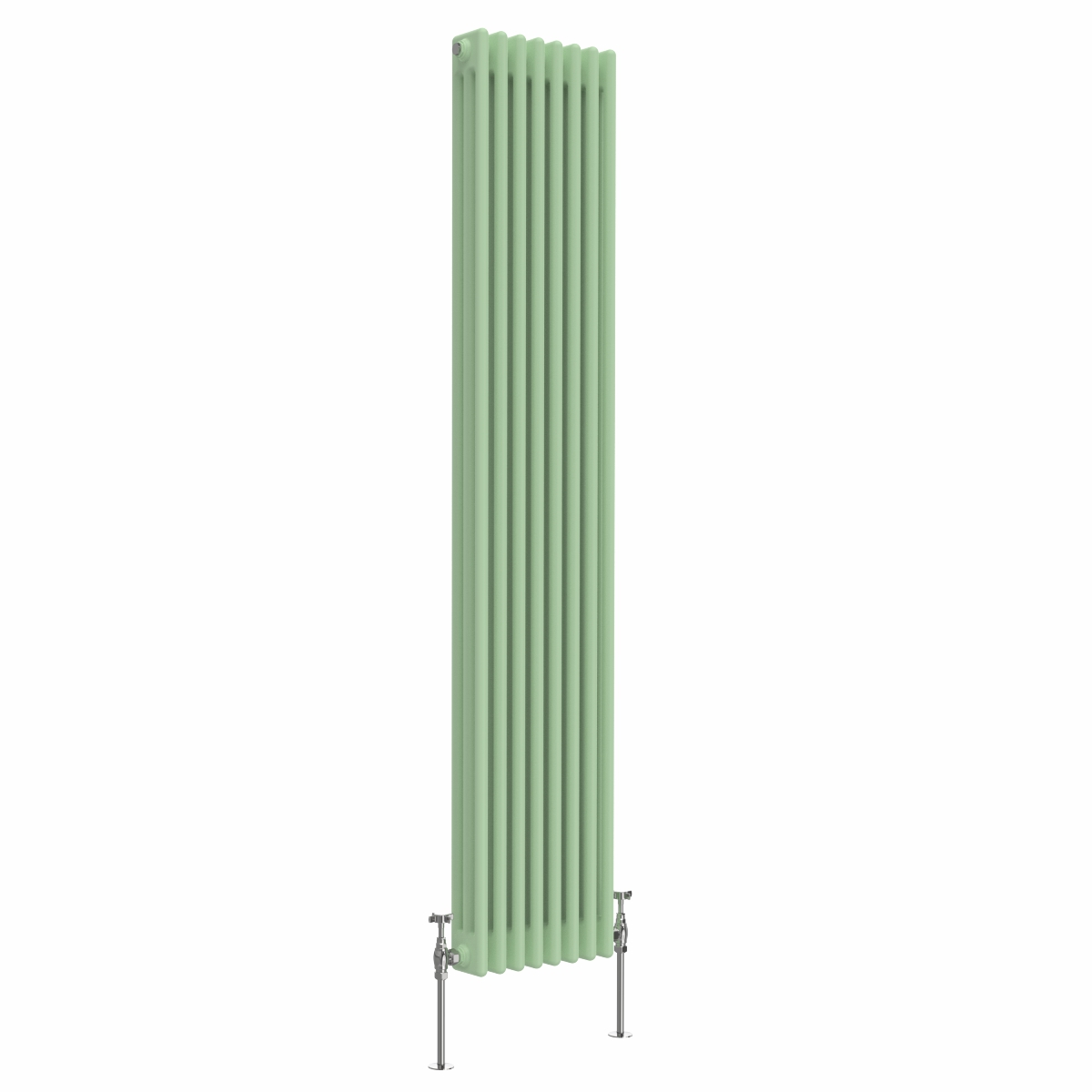 Bern 1800 x 290mm Pastel Green Triple Vertical Column Radiator
