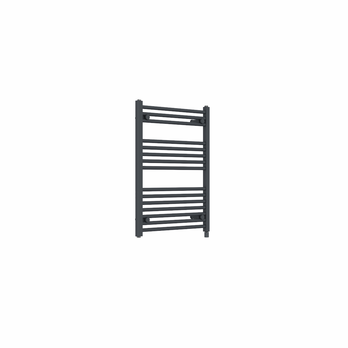 Bergen 800 x 600mm Straight Anthracite Prefilled Electric Heated Towel Rail