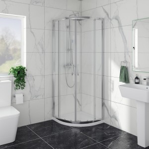 Ennerdale - 700 x 700mm Quadrant Shower Enclosure - Chrome
