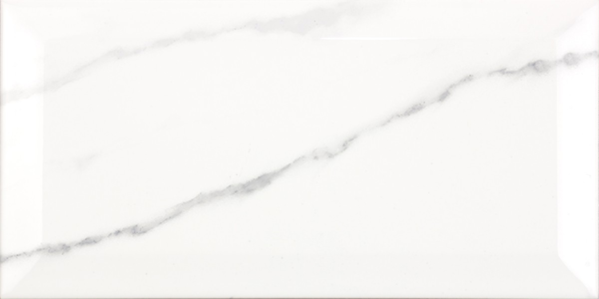 Apennine Bevelled Gloss Marble Effect Tile 10x20 - 1sqm - 50 - Box Qty