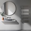 Carisa Alias 1000 x 500mm Satin Polished Designer Stainless Steel Towel Rail