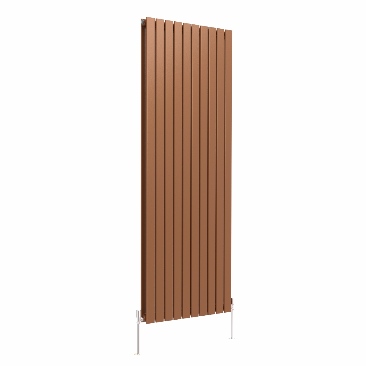 Karlstad 1800 x 682mm Metallic Bronze Double Flat Panel Vertical Designer Radiator