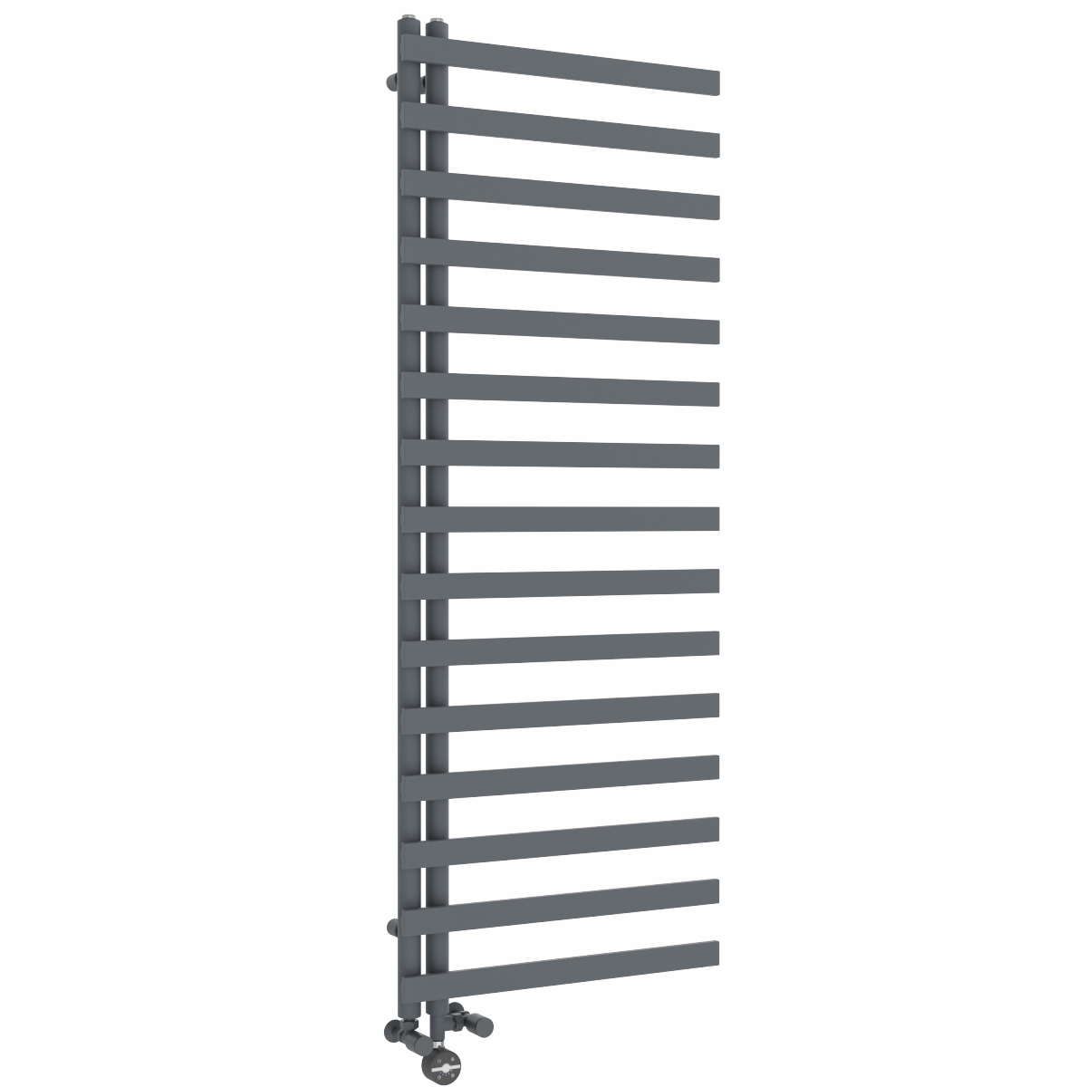 Kemi 1600 x 600mm Dual Fuel Anthracite Thermostatic Touch Control Electric Heated Towel Rail