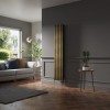 Lulea 1800 x 340mm Black Gold Double Vertical Flat Panel Designer Radiator