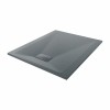 Terra - 1100x900mm Slate Effect Rectangle Shower Tray Anthracite
