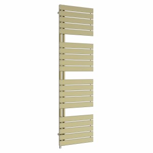 Kristiansund 1800 x 500mm Brushed Brass Simple Electric Heated Towel Rail