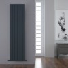 Carisa Mack 1800 x 475mm Anthracite Designer Aluminium Radiator