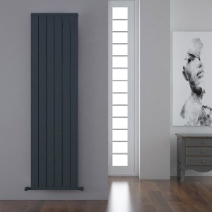 Carisa Mack 1800 x 475mm Anthracite Designer Aluminium Radiator