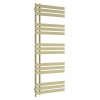Koli 1600 x 600mm Brushed Brass Simple Electric Heated Towel Rail