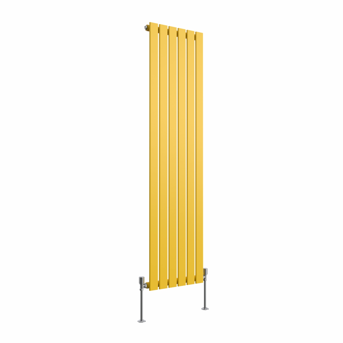 Karlstad 1600 x 410mm Zinc Yellow Single Vertical Flat Panel Designer Radiator