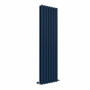 Lulea 1800 x 480mm Sapphire Blue Double Vertical Flat Panel Designer Radiator