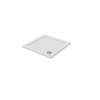 Essentials 800 x 800mm Square Stone Shower Tray White