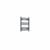 Bergen 600 x 500mm Straight Anthracite Prefilled Electric Heated Towel Rail