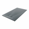 Terra - 1600x900mm Slate Effect Rectangle Shower Tray Anthracite