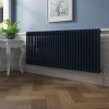 Bern 600 x 1460mm Sapphire Blue Double Column Horizontal Traditional Radiator