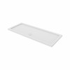 Essentials Anti-Slip 1600 x 760mm Rectangle Stone Shower Tray White