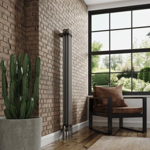 Bern Raw Metal Vertical Column Radiator - Choice Of Sizes