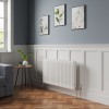 Bern 600 x 1010mm White Triple Column Horizontal Traditional Radiator