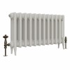 Classic  450 x 778mm  Porcelain White Triple Column Cast Iron Radiator - 12 Sections