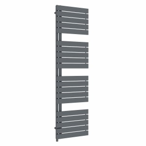 Kristiansund 1800 x 500mm Anthracite Simple Electric Heated Towel Rail