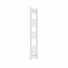 Fjord 1600 x 300mm Curved White Prefilled Electric Heated Towel Rail