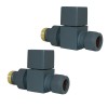 Square Radiator Valves - Choice of Type and Colour