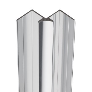 Showerwall Internal Profile For Waterproof Wall Panels - Bright Silver