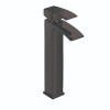 Camden Modern High Rise Basin Mixer Tap Matt Black