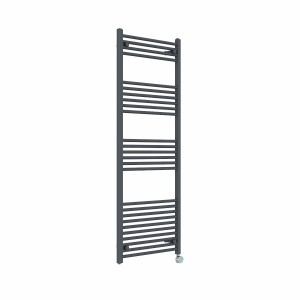 Bergen 1600 x 600mm Straight Anthracite Thermostatic Touch Control Wifi Electric Heated Towel Rail