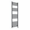 Bergen 1800 x 600mm Straight Anthracite Thermostatic Touch Control Electric Heated Towel Rail