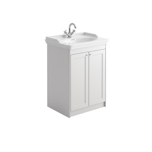 Imperio Amalfi - Bathroom Vanity Unit Basin and Cabinet 650mm - Chalk White