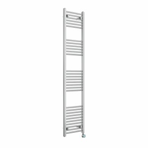 Bergen 1800 x 400mm Straight Chrome Thermostatic Touch Control Wifi Electric Heated Towel Rail