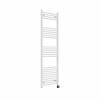 Bergen 1600 x 500mm Straight White Thermostatic Touch Control Electric Heated Towel Rail