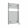 Jakobstad 800 x 500mm Curved Chrome Electric Designer Heated Towel Rail